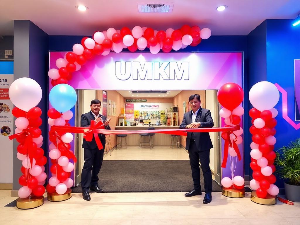 Grand opening UMKM – brand backdrop