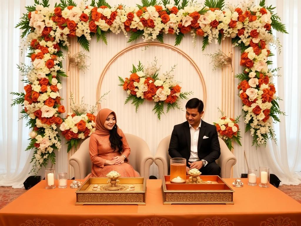 Lamaran elegan – dekor keluarga