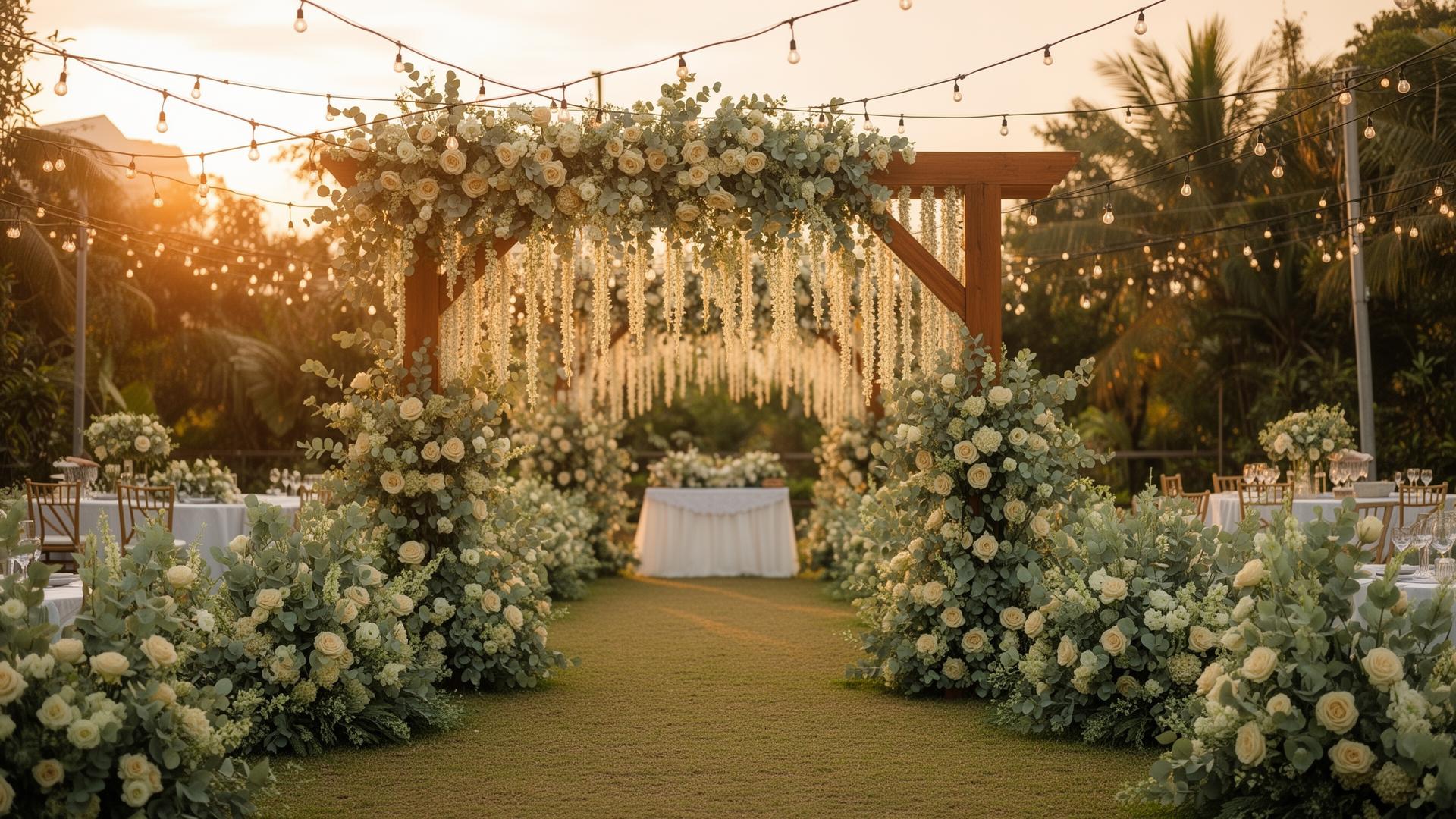 Dekorasi wedding elegan Dekosari